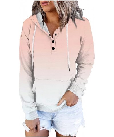 Oversized Hoodie for Women Bottons Drawstring Long Sleeve Tops Sweatshirt Trendy Fashion Graphic Hoodies Clothes D-pink $11.3...