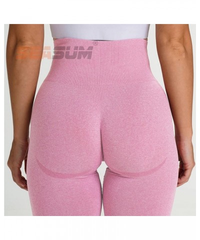 Women High Waisted Seamless Leggings Smile Contour Workout Gym Yoga Pants Tights D Booty Leggings Pink $12.99 Leggings