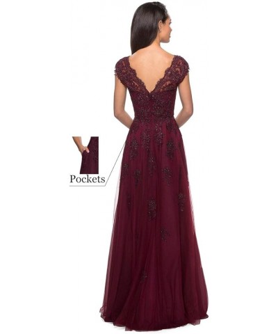 Cap Sleeve Mother of The Bride Dresses Evening Gowns for Women Long Fomal Dresses with Pockets Sage $41.25 Dresses