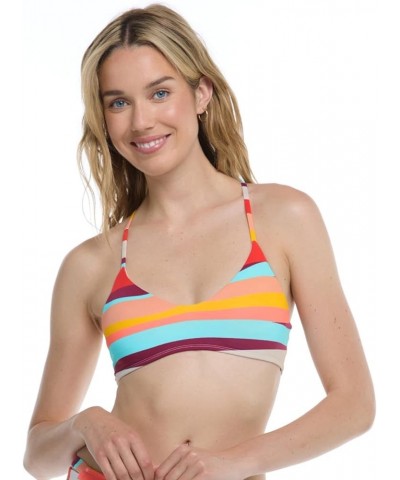 Women's Alani Strappy Back Halter Bikini Top Swimsuit New Wave $20.07 Swimsuits