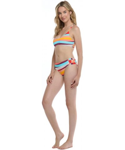 Women's Alani Strappy Back Halter Bikini Top Swimsuit New Wave $20.07 Swimsuits