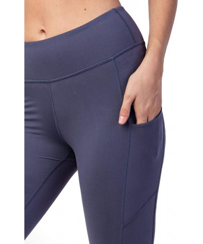 Full Length High Waist Super Soft Workout Yoga Fitness Pants with Optional Pockets Vintage Denim - Pocket $12.83 Activewear