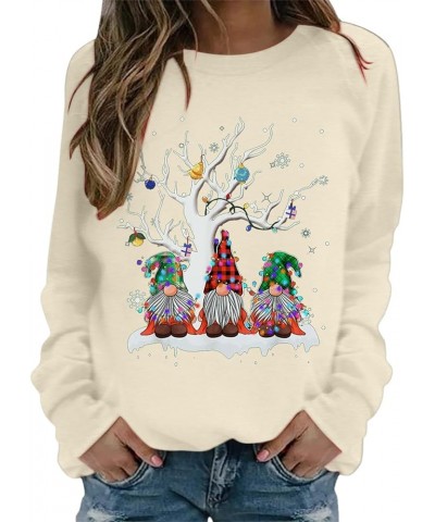 Merry Christmas Sweatshirt for Women Cute Red Wine Glass With Santa Hat Xmas Graphic Hoodies 2023 Trendy Crew Neck Tops Beige...