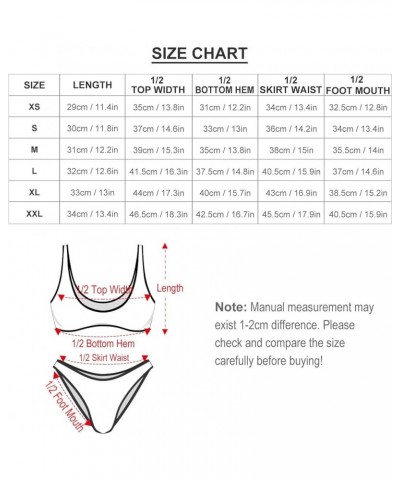 Bikini Sets Jamaica Flag Women's Swimwear Cute Bathing Suit Ruched High Cut Swimsuit Summer M Medium Style-1 $22.67 Swimsuits