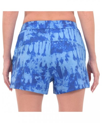 Womens Shorts Joggers for Summer Casual Athletic Running Hiking Workout Gym Shorts Lounge Shorts Plus Size Blue Tie-dyed $12....