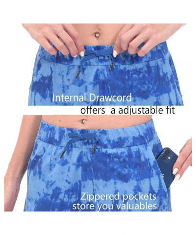 Womens Shorts Joggers for Summer Casual Athletic Running Hiking Workout Gym Shorts Lounge Shorts Plus Size Blue Tie-dyed $12....