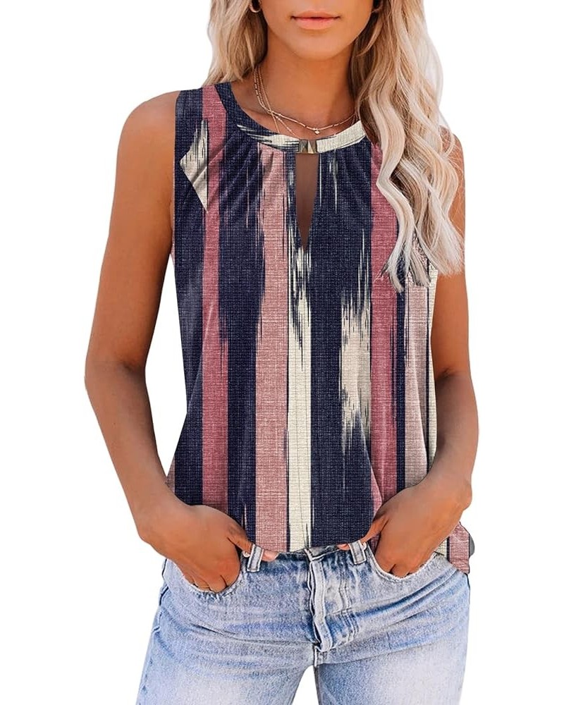 Womens Halter Tops Racerback Sleeveless Tank Tops Cute Printed Yoga Running Summer Tee Shirts 73-tw Red $11.21 Tanks