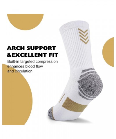 Crew Socks Women 5/6 Pairs, Hiking Athletic Running Crew Socks with Support Cushioned Socks 5 Pairs White Crew Socks $15.59 A...