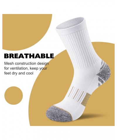 Crew Socks Women 5/6 Pairs, Hiking Athletic Running Crew Socks with Support Cushioned Socks 5 Pairs White Crew Socks $15.59 A...