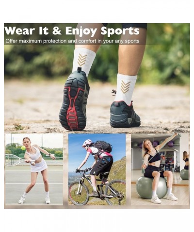 Crew Socks Women 5/6 Pairs, Hiking Athletic Running Crew Socks with Support Cushioned Socks 5 Pairs White Crew Socks $15.59 A...