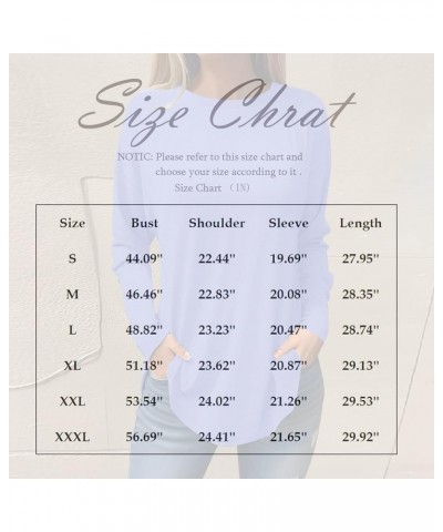 Sweatshirts for Women Long Sleeve Crewneck Curved Hem Tunic Tops Pullovers Casual Loose Fall Winter T-Shirts Blouse 2-blue $6...