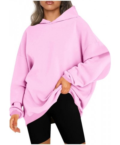 Oversized Hoodie For Women Aesthetic Fall Fashion Outfits Long Sleeve Fleece Hooded Pullover Sweatshirts Dressy Casual J03-pi...