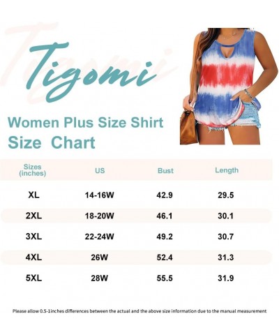 Plus Size Tank Tops for Women Basic Scoopneck Sleeveless Loose Fit Casual Tee Summer Spring XL-5XL 9_ D8_ Hollow Out _ Gqz $1...