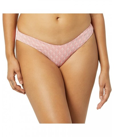 Women's Standard Kendall Cheeky Coverage Bikini Bottom Swimsuit Edge Geometric Texture $12.76 Swimsuits