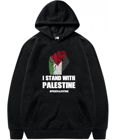 Free Palestine,I Stand with Palestine,Support Palestine Hoodies Pray for Palestine Unisex Sweatshirts 3-black $9.71 Hoodies &...