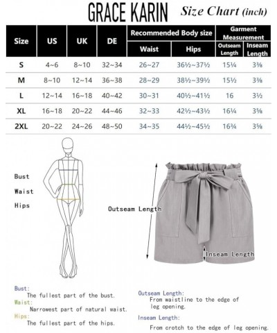 Women Bowknot Tie Waist Summer Casual Shorts with Pockets Denim Blueupgrade Style $14.10 Shorts