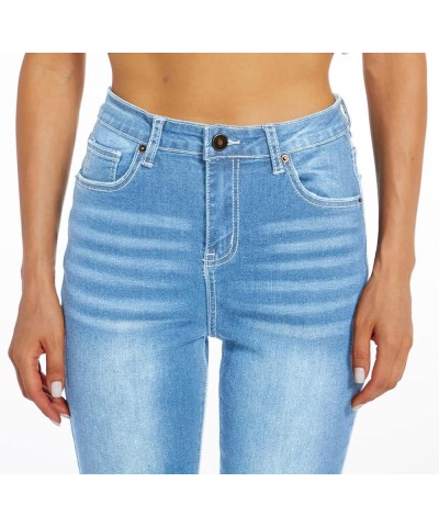 Women's High Waisted Jeans for Women Ripped Stretch Skinny Butt Lifting Jeans Distressed Jeans Pants F_light Blue $22.41 Jeans