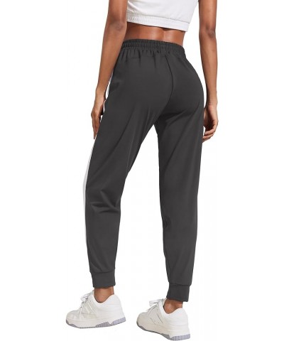 Women's Joggers Pants with Pockets Drawstring Running Sweatpants Tapered Jogging Pants Workout Casual Lounge Dark Gray $13.19...