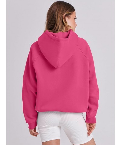 Women Hoodies Fleece Oversized Sweatshirt Casual Basic Long Sleeve Athletic Workout Pullover Fall Clothes Hot Pink $26.54 Hoo...