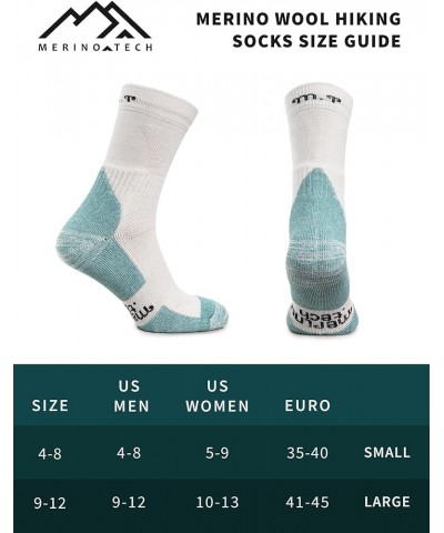 Merino Wool Socks for Women And Men - 85% Merino Wool Hiking Socks Crew Style Mediterranean Island Pack of 2 $19.35 Socks