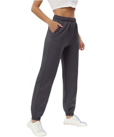 Women’s Casual Fleece Sweatpants High Waisted Cinch Bottom Lounge Baggy Joggers Pants Dark Grey2 $19.94 Activewear