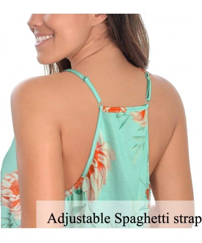 Womens Deep V Neck Wrap Spaghetti Strap Tank Tops Summer Sleeveless Shirts Blouses 3-pink $7.79 Tanks