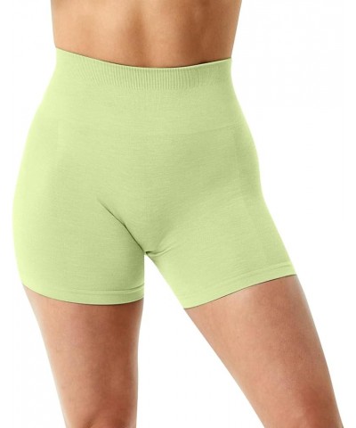 Gym Shorts Women Scrunch Butt High Waisted Yoga Workout Shorts Scrunch Booty Athletic Running Biker Shorts A Light Green $6.5...