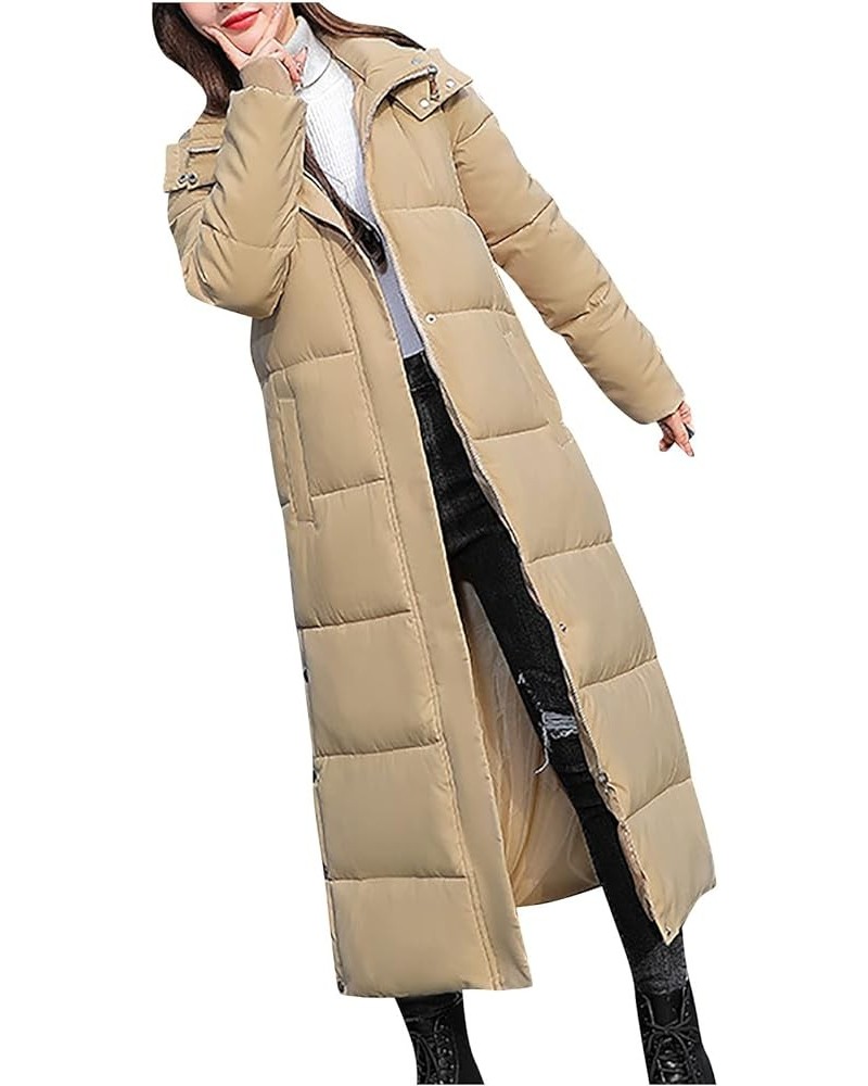 Winter Coats for Women 2024 Trendy Oversized Puffer Jacket Warm Casual Hooded Outerwear Thicken Quilted Overcoat 1-khaki $18....