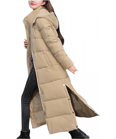 Winter Coats for Women 2024 Trendy Oversized Puffer Jacket Warm Casual Hooded Outerwear Thicken Quilted Overcoat 1-khaki $18....