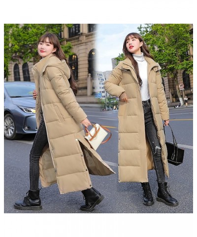 Winter Coats for Women 2024 Trendy Oversized Puffer Jacket Warm Casual Hooded Outerwear Thicken Quilted Overcoat 1-khaki $18....