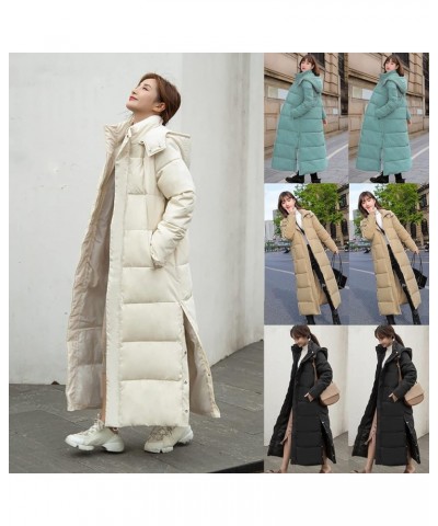 Winter Coats for Women 2024 Trendy Oversized Puffer Jacket Warm Casual Hooded Outerwear Thicken Quilted Overcoat 1-khaki $18....