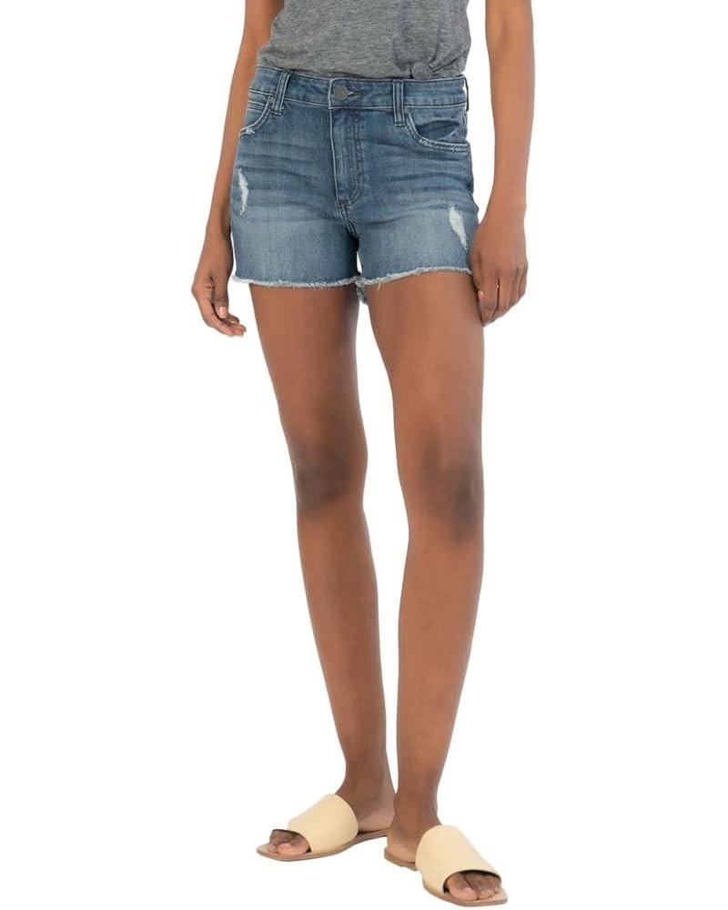 Gidget High-Rise Frey Shorts Flow $33.30 Shorts