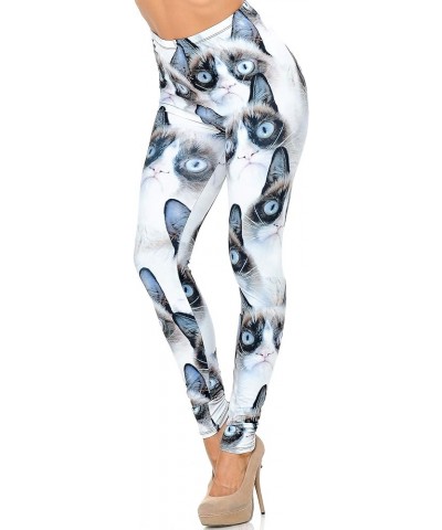 Premium Creamy Soft Leggings - by USA Fashion Grumpy Cat $14.86 Leggings