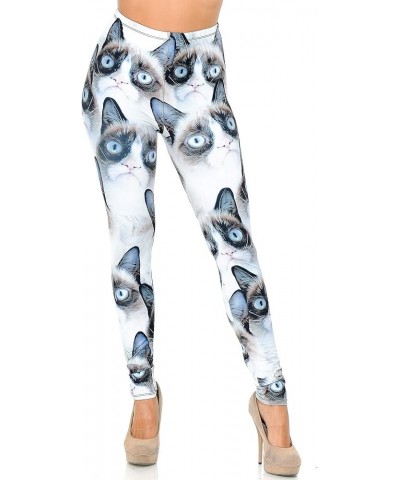 Premium Creamy Soft Leggings - by USA Fashion Grumpy Cat $14.86 Leggings