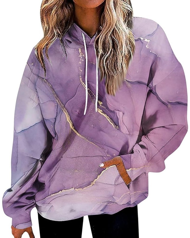 ADHOWBEW Y2k Hoodie Women 2023 Lightweight Cute Long Sleeve Graphic Sweaters Sweatshirt Loose Fit C-purple $9.45 Jackets