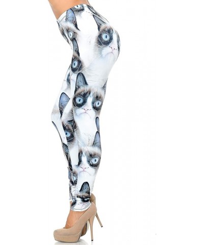 Premium Creamy Soft Leggings - by USA Fashion Grumpy Cat $14.86 Leggings