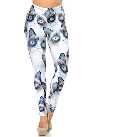 Premium Creamy Soft Leggings - by USA Fashion Grumpy Cat $14.86 Leggings