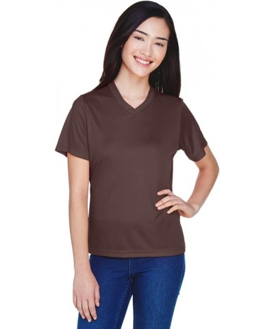 Women's Zone Performance T-Shirt Dark Brown $7.26 T-Shirts