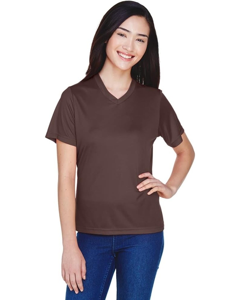 Women's Zone Performance T-Shirt Dark Brown $7.26 T-Shirts