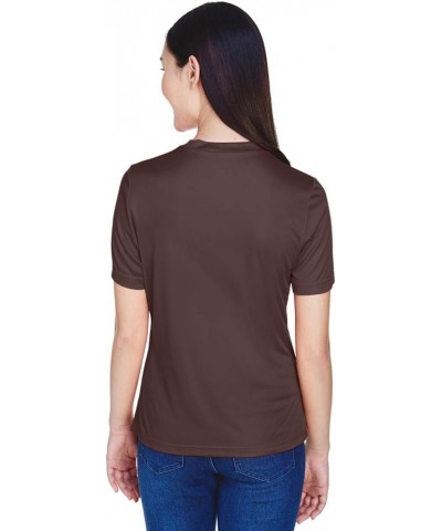 Women's Zone Performance T-Shirt Dark Brown $7.26 T-Shirts