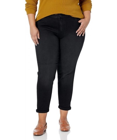 Women's Plus Size Jean Stretch Girlfriend Av Blk $15.37 Jeans