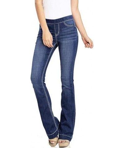 Women's Mid-Rise Skinny Fit Flared Bootcut Jeggings with Spandex, Cello Jean Dark Blue (32" Inseam) $18.24 Jeans