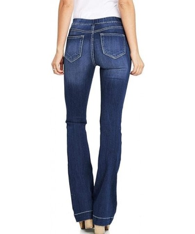 Women's Mid-Rise Skinny Fit Flared Bootcut Jeggings with Spandex, Cello Jean Dark Blue (32" Inseam) $18.24 Jeans