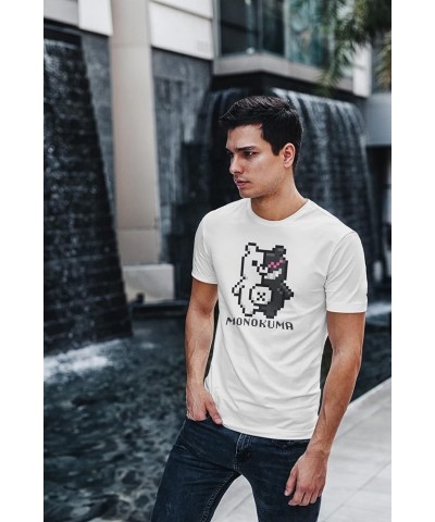 Danganronpa Monokuma 8bit Anime Tee Shirt Tshirt Unisex Men Women Girls Boys Sstee | Heather Irish Green $13.96 T-Shirts