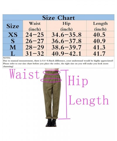 Corduroy High Waisted Baggy Pants for Women Vintage y2k Straight Leg Pants Loose Fit with Pocket Wide Leg Hbrown $8.69 Pants