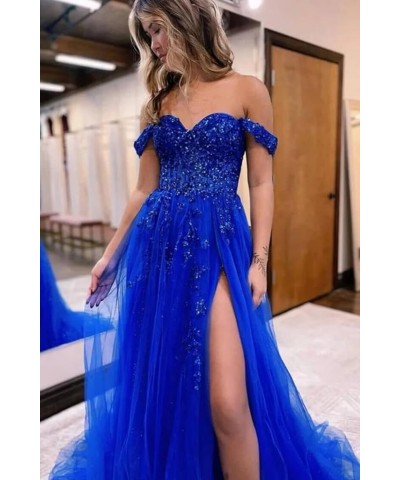 Women's Prom Dress Lace Appliques Formal Evening Dress Off The Shoulder Ball Gown Burgundy $40.80 Dresses