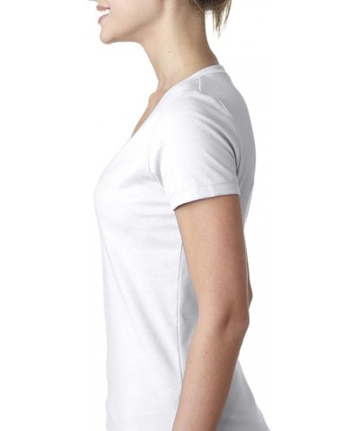 Apparel Women's CVC Deep V-Neck T-Shirt Sand $8.04 T-Shirts