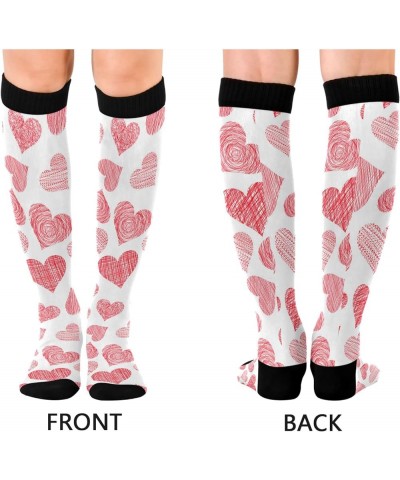 Fleur De Lis Compression Socks for Women and Men Circulation Mardi Gras Long Socks for Athletic Running 1 1 Multi $10.02 Acti...