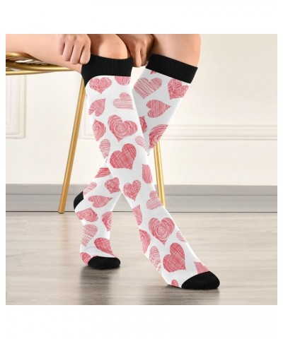 Fleur De Lis Compression Socks for Women and Men Circulation Mardi Gras Long Socks for Athletic Running 1 1 Multi $10.02 Acti...