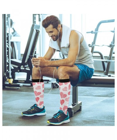 Fleur De Lis Compression Socks for Women and Men Circulation Mardi Gras Long Socks for Athletic Running 1 1 Multi $10.02 Acti...